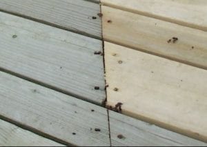 New and Old Deck Boards