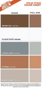 Restore a Deck deck stain most popular colors color chart