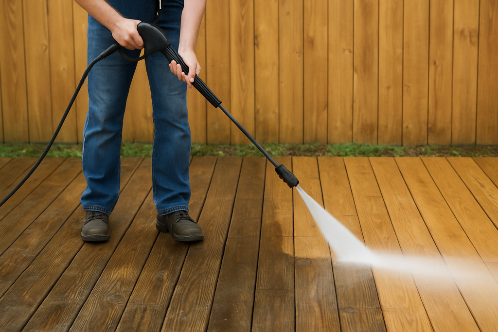 Pressure Washing a Deck Tips | DeckStainHelp